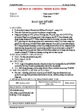 Kế hoạch dạy học Tin học 7 - Tiết 43+44, Bài 13 Lọc dữ liệu (2 tiết) - Năm học 2016-2017 - Nguyễn Văn Dũng